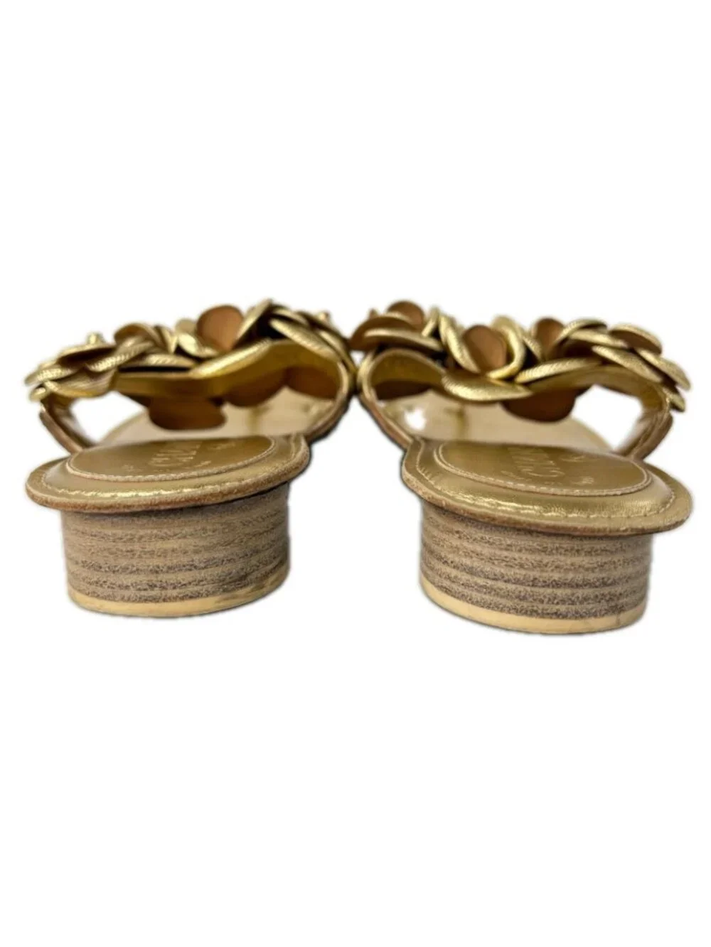 Chanel Camellia Flat Sandals